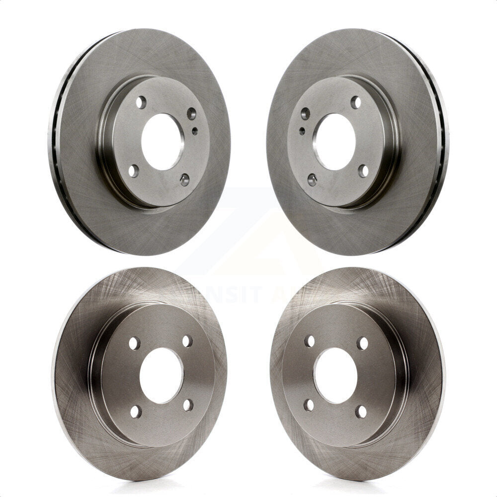 Front Rear Disc Brake Rotors Kit For Ford Fiesta K8-101143