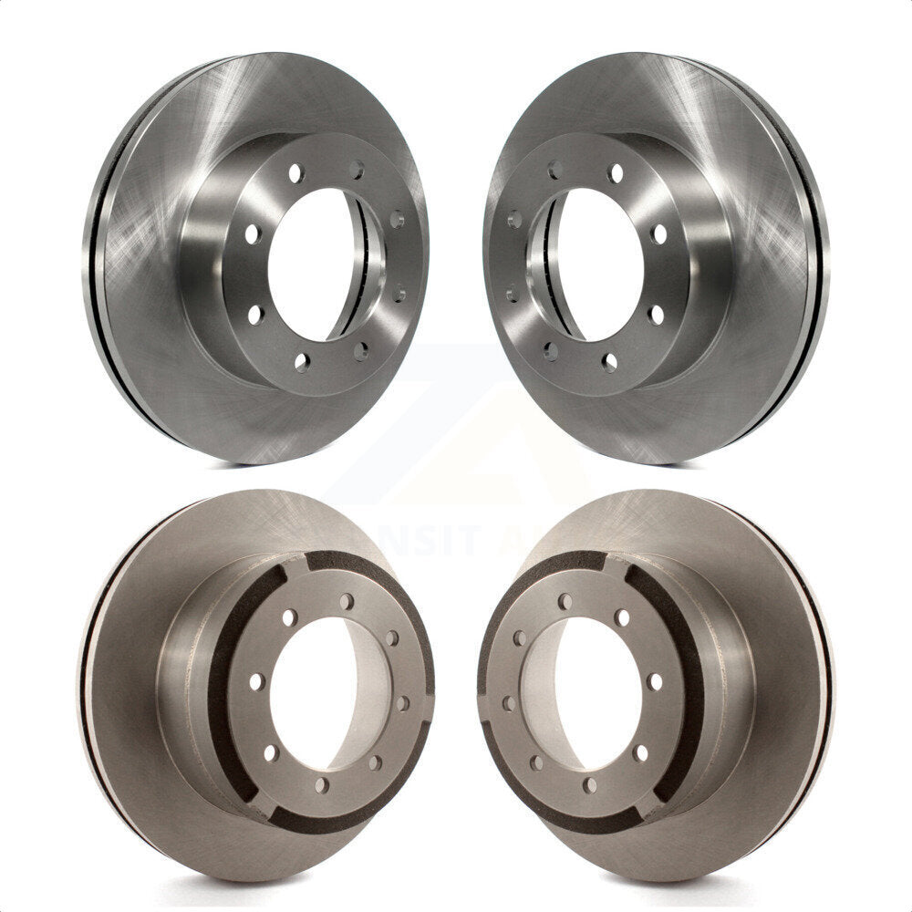 Front Rear Disc Brake Rotors Kit For Ford F-250 Super Duty F-350 F-450 K8-101152