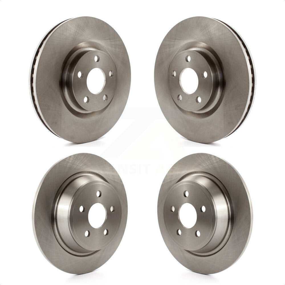 Front Rear Disc Brake Rotors Kit For Ford Edge Lincoln Continental Police Responder Hybrid SSV Plug-In K8-101156