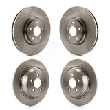 Front Rear Disc Brake Rotors Kit For Ford Edge Lincoln Continental Police Responder Hybrid SSV Plug-In K8-101156