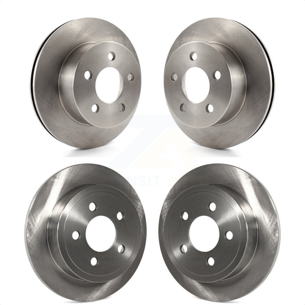 Front Rear Disc Brake Rotors Kit For 2003-2006 Jeep Wrangler TJ rear brakes K8-101176