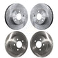 Front Rear Disc Brake Rotors Kit For 2003-2007 Jeep Liberty K8-101179