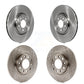 Front Rear Disc Brake Rotors Kit For Jeep Cherokee Chrysler 200 K8-101222