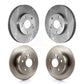 Front Rear Disc Brake Rotors Kit For Toyota Camry K8-101243