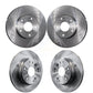 Front Rear Disc Brake Rotors Kit For 2003-2011 Honda Element K8-101270