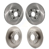 Front Rear Disc Brake Rotors Kit For 2001-2002 Mazda Protege 2.0L with rear brakes With 4 Lug Wheels K8-101293
