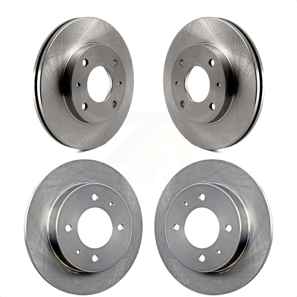 Front Rear Disc Brake Rotors Kit For Hyundai Elantra Tiburon K8-101301