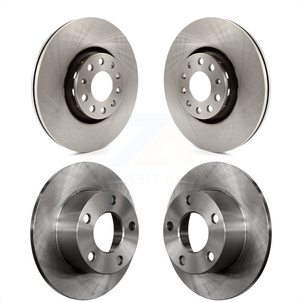 Front Rear Disc Brake Rotors Kit For 2000-2004 Audi A6 With 312mm Diameter Rotor K8-101303