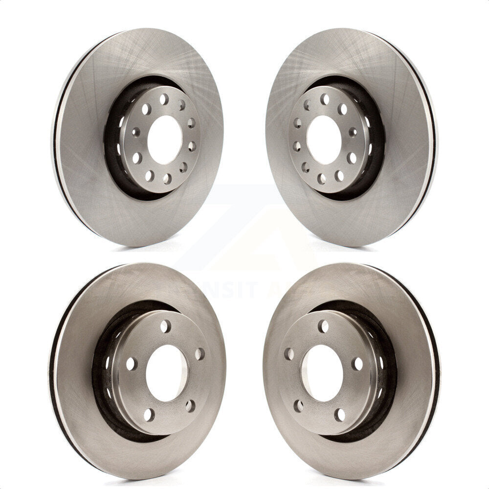 Front Rear Disc Brake Rotors Kit For 2002-2003 Audi S6 With 312mm Diameter Rotor K8-101305