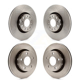Front Rear Disc Brake Rotors Kit For 2002-2003 Audi S6 With 312mm Diameter Rotor K8-101305