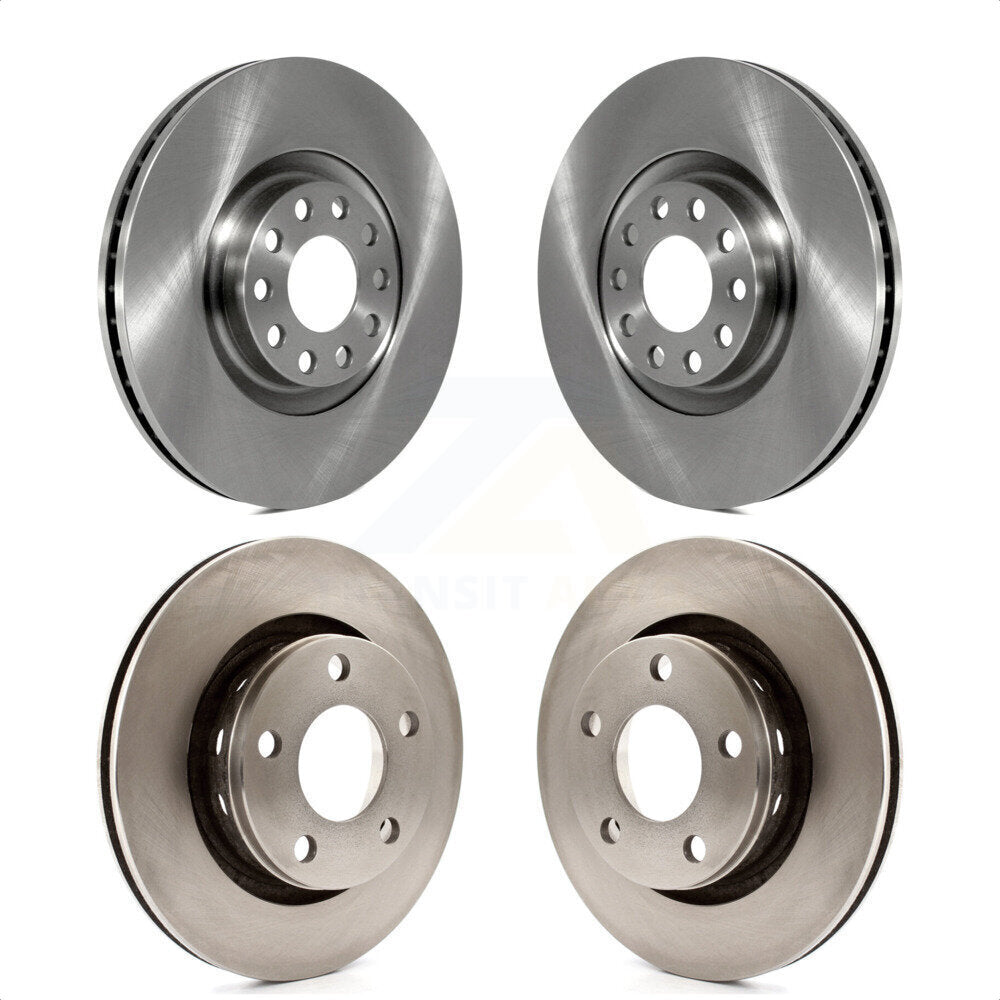 Front Rear Disc Brake Rotors Kit For 2002-2003 Audi S6 With 321mm Diameter Rotor K8-101313
