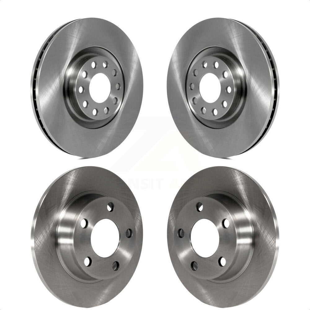 Front Rear Disc Brake Rotors Kit For 2001-2005 Audi Allroad Quattro With Single Piston Caliper K8-101314