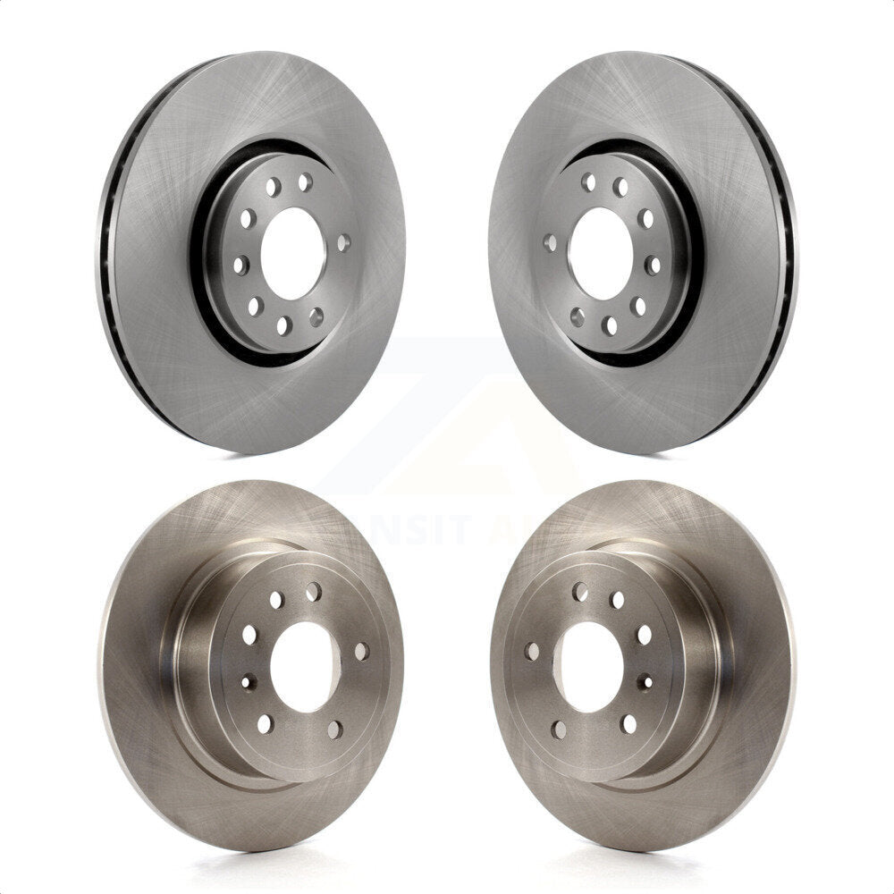Front Rear Disc Brake Rotors Kit For 2000-2001 Saab 9-5 With 308mm Diameter Rotor K8-101320