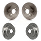Front Rear Disc Brake Rotors Kit For 2006 Hyundai Accent Hatchback K8-101363