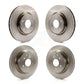 Front Rear Disc Brake Rotors Kit For Nissan 350Z Infiniti G35 INFINITI With Brembo Brakes K8-101375
