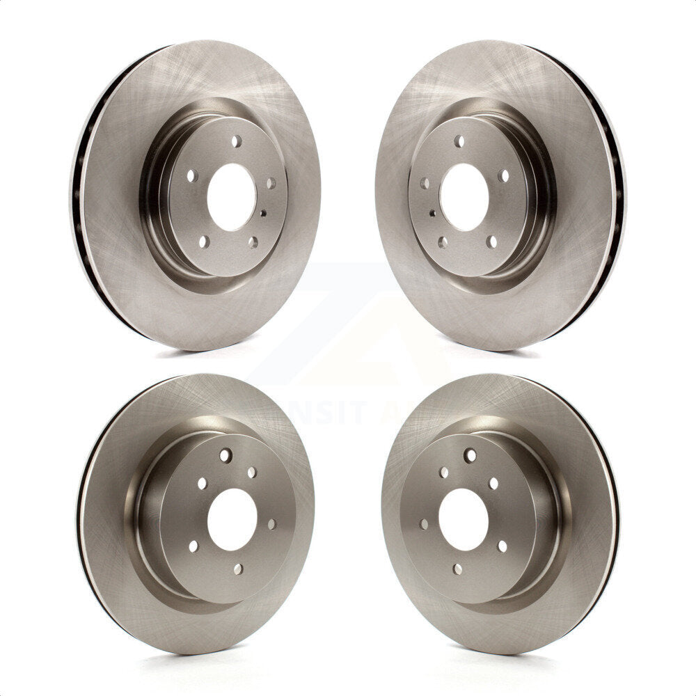 Front Rear Disc Brake Rotors Kit For Nissan 350Z Infiniti G35 INFINITI With Brembo Brakes K8-101375
