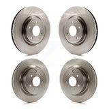 Front Rear Disc Brake Rotors Kit For Nissan 350Z Infiniti G35 INFINITI With Brembo Brakes K8-101375