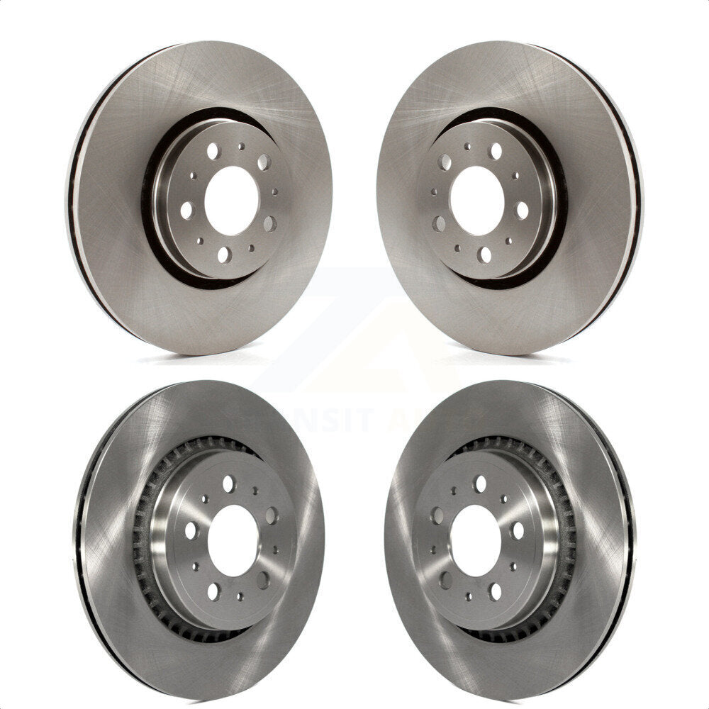 Front Rear Disc Brake Rotors Kit For 2003-2014 Volvo XC90 With 316mm Diameter Rotor K8-101378