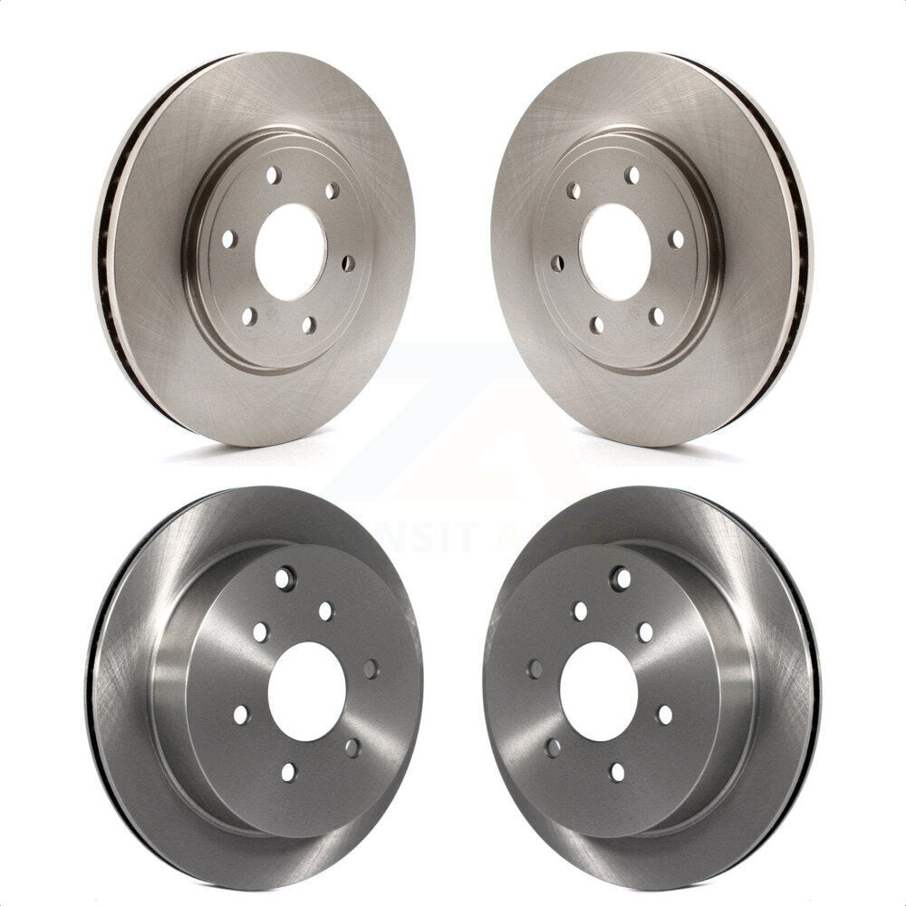 Front Rear Disc Brake Rotors Kit For Nissan Frontier Suzuki Equator 2.5L K8-101413