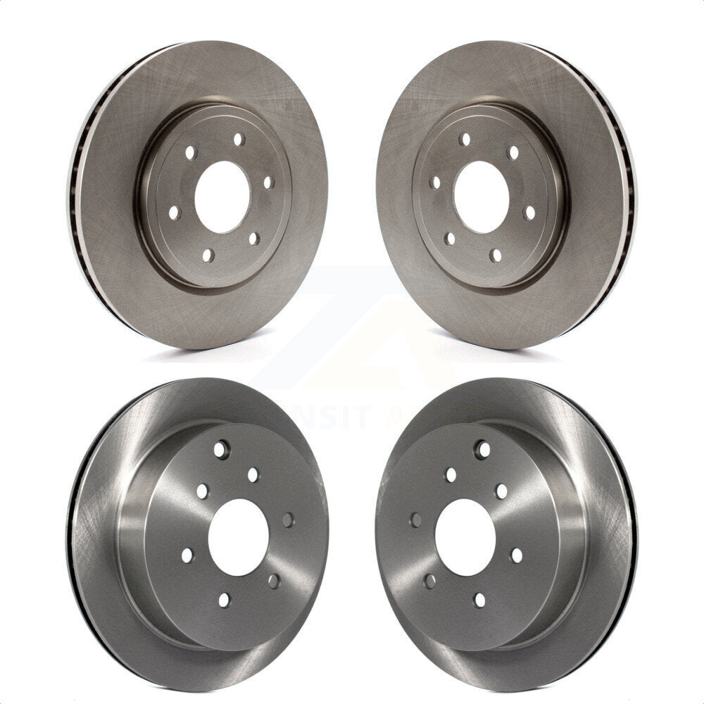 Front Rear Disc Brake Rotors Kit For Nissan Frontier Xterra Suzuki Equator K8-101414