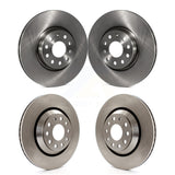 Front Rear Disc Brake Rotors Kit For Volkswagen CC Passat K8-101421
