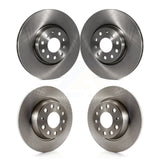 Front Rear Disc Brake Rotors Kit For Volkswagen Passat GTI Eos Audi A3 Quattro Golf K8-101422