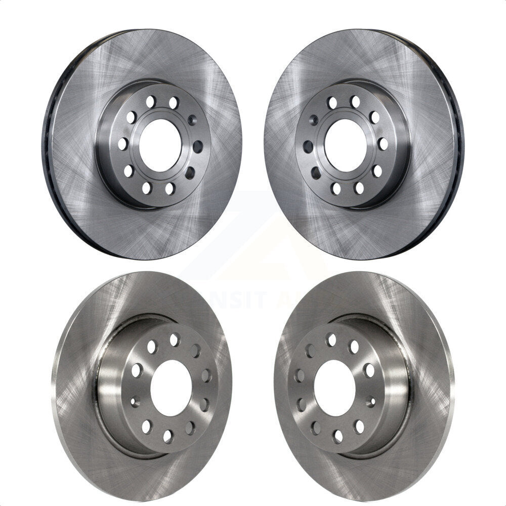 Front Rear Disc Brake Rotors Kit For Volkswagen Audi Beetle A3 Golf SportWagen Quattro e-Golf Taos K8-101443