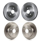 Front Rear Disc Brake Rotors Kit For Toyota Matrix Pontiac Vibe K8-101453