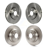 Front Rear Disc Brake Rotors Kit For Mercedes-Benz E350 E320 AWD K8-101477
