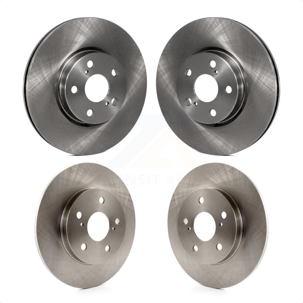 Front Rear Disc Brake Rotors Kit For 2014 Toyota Matrix With 279mm Diameter Rotor K8-101517