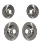 Front Rear Disc Brake Rotors Kit For BMW 330i xDrive 430i Without Blue Painted Calipers K8-101537