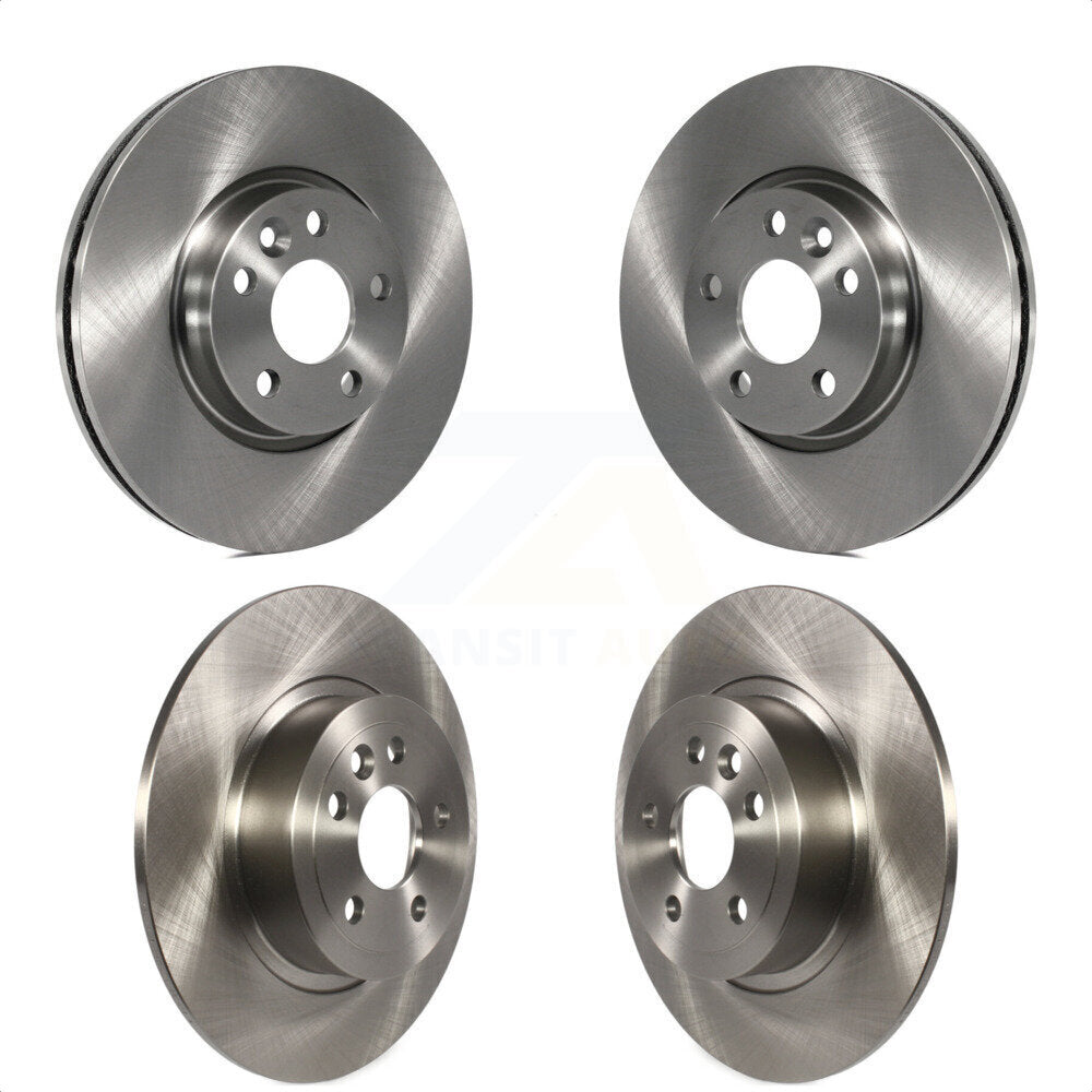 Front Rear Disc Brake Rotors Kit For 2016-2017 Land Rover Range Evoque With 300mm Diameter Rotor K8-101561