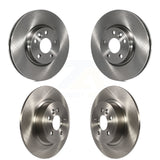 Front Rear Disc Brake Rotors Kit For 2016-2017 Land Rover Range Evoque With 300mm Diameter Rotor K8-101561