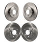 Front Rear Disc Brake Rotors Kit For Honda Civic Acura ILX K8-101598