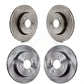 Front Rear Disc Brake Rotors Kit For Kia Rio Hyundai Accent K8-101603