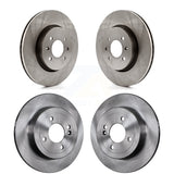 Front Rear Disc Brake Rotors Kit For Kia Rio Hyundai Accent K8-101603