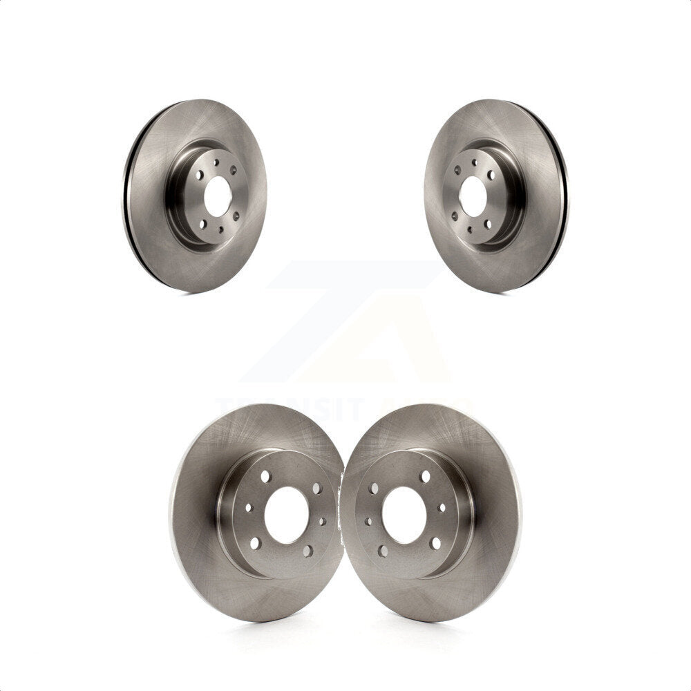 Front Rear Disc Brake Rotors Kit For Fiat 500 K8-101632