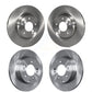 Front Rear Disc Brake Rotors Kit For Hyundai Sonata Kia Optima With Manual Parking K8-101639