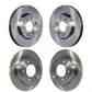 Front Rear Disc Brake Rotors Kit For 2014 Kia Forte5 EX K8-101698