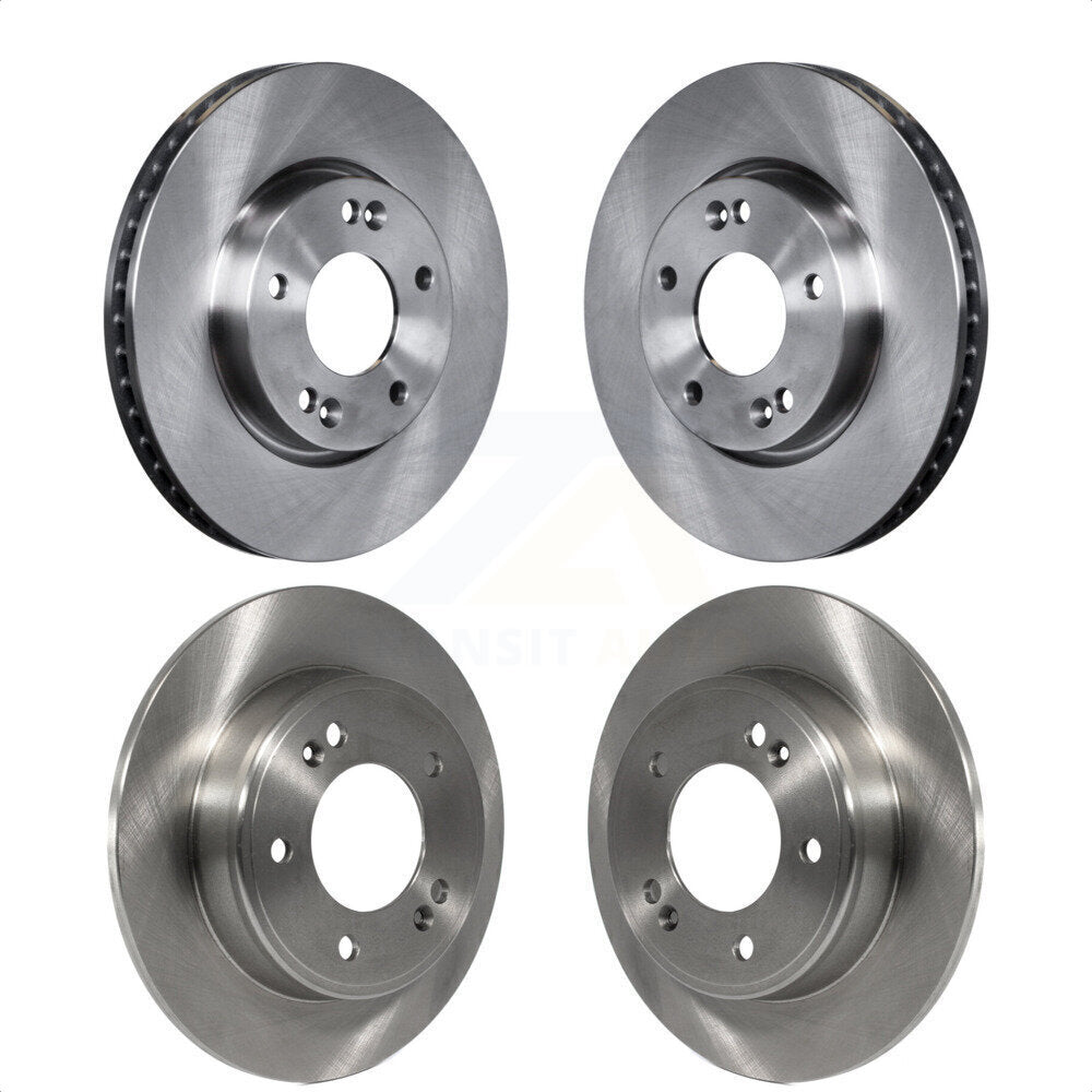 Front Rear Disc Brake Rotors Kit For 2014 Kia Forte5 EX K8-101698