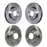 Front Rear Disc Brake Rotors Kit For 2014 Kia Forte5 EX K8-101698