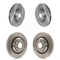 Front Rear Disc Brake Rotors Kit For Volkswagen GTI Audi Golf R S3 Q3 Arteon A3 Quattro K8-101709