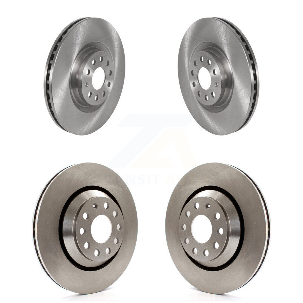 Front Rear Disc Brake Rotors Kit For Volkswagen GTI Audi Golf R S3 Q3 Arteon A3 Quattro K8-101709