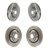 Front Rear Disc Brake Rotors Kit For Volkswagen GTI Audi Golf R S3 Q3 Arteon A3 Quattro K8-101709