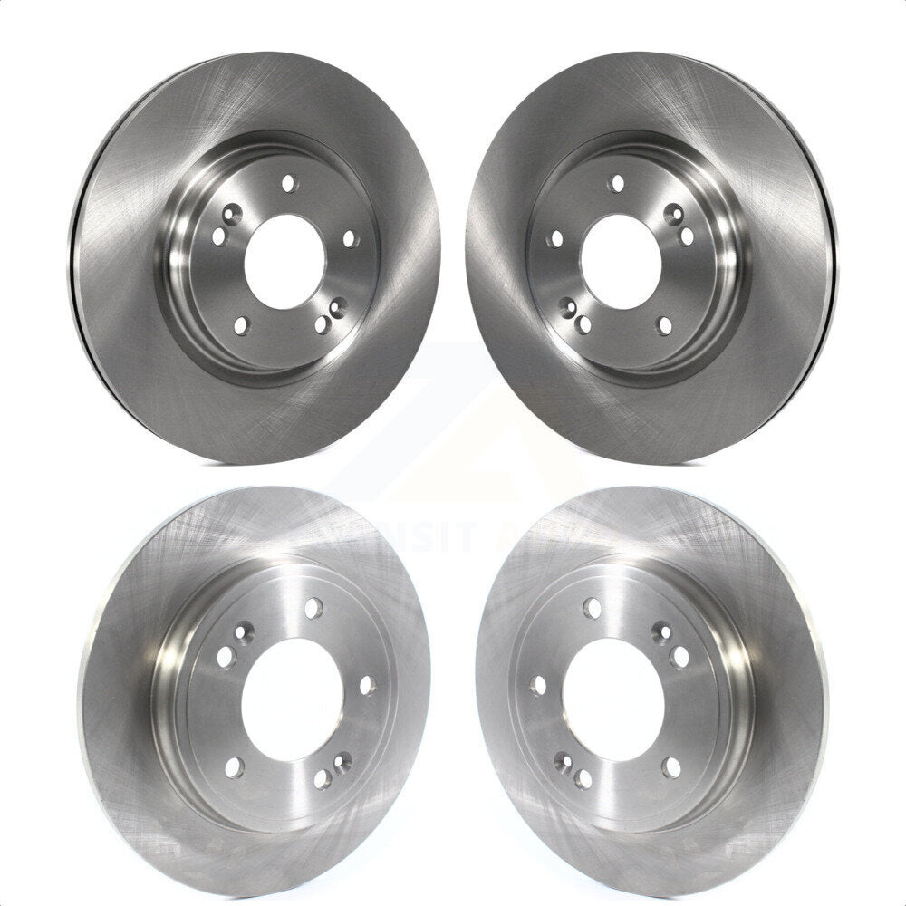 Front Rear Disc Brake Rotors Kit For Hyundai Elantra Kia Forte Veloster K8-101712