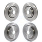 Front Rear Disc Brake Rotors Kit For Lexus RX350 RX450h RX350L RX450hL K8-101715