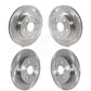 Front Rear Disc Brake Rotors Kit For 2020-2021 Toyota Corolla FULL HYBRID EV-GAS (FHEV) engine With Electric Parking K8-101719
