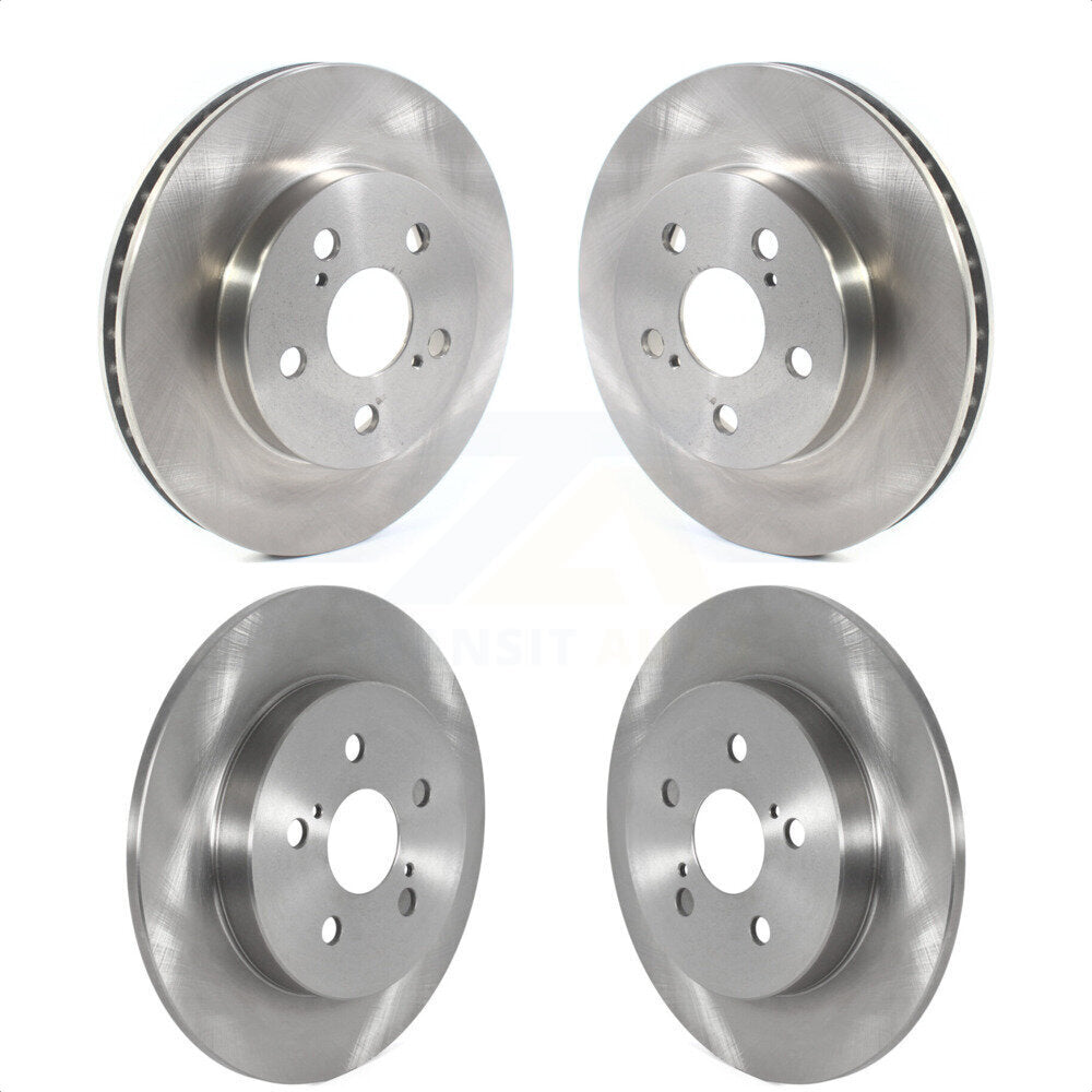 Front Rear Disc Brake Rotors Kit For 2020-2021 Toyota Corolla FULL HYBRID EV-GAS (FHEV) engine With Electric Parking K8-101719