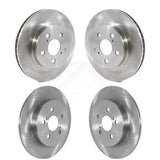 Front Rear Disc Brake Rotors Kit For 2020-2021 Toyota Corolla FULL HYBRID EV-GAS (FHEV) engine With Electric Parking K8-101719