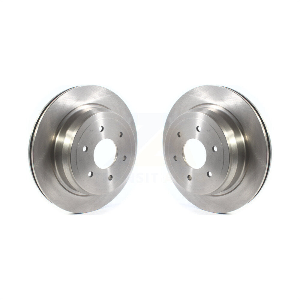 Rear Disc Brake Rotors Pair For 2016-2022 Nissan TITAN XD K8-101787